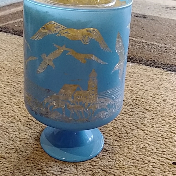 Vintage blown glass decorative candle Beach decor- - Picture 2 of 5